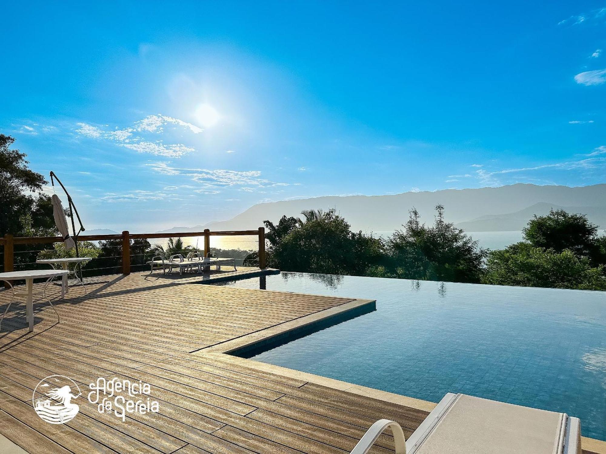 Linda Casa Com Vista Incrivel Em Condominio No Sul Da Ilha Ilhabela Buitenkant foto